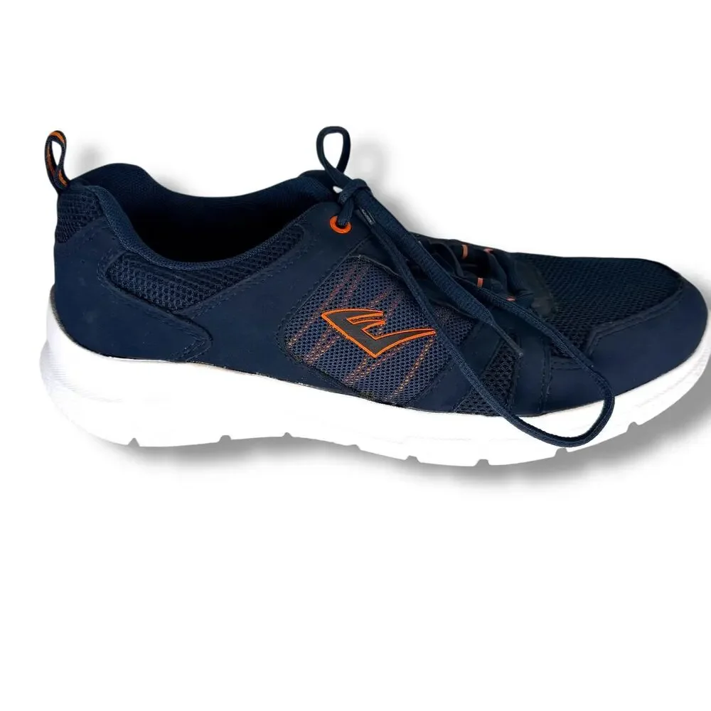 Everlast Sport Men's Renegade Navy/Orange Lace-Up Sneakers‎ Shoes Mens 9.5